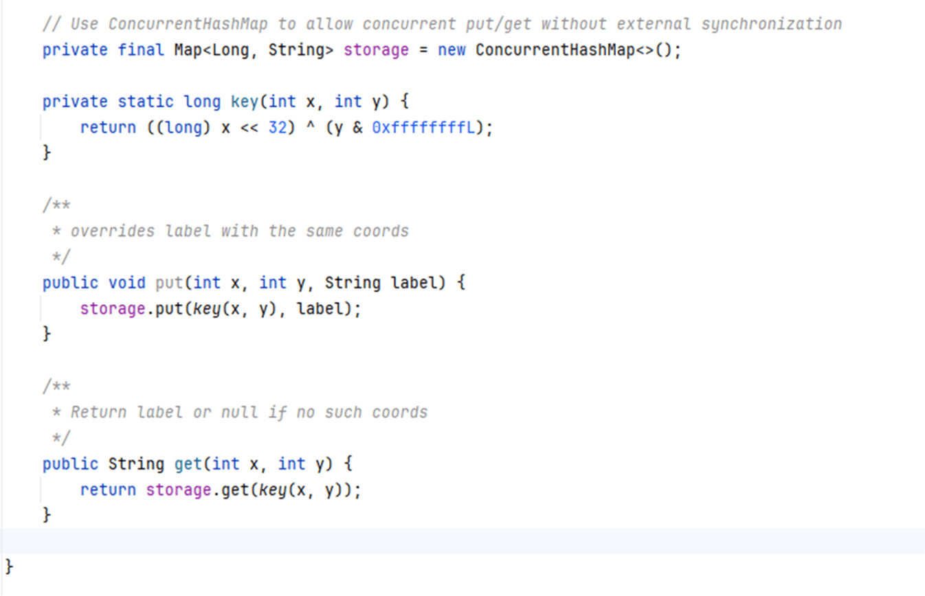 Exemplerary Code Screenshot